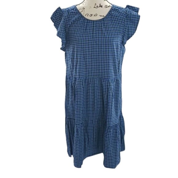 Time and Tru Blue Gingham Dress - Picture 2 of 5
